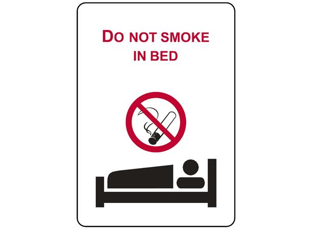 Do not smoke in bed 150 x 200 mm - VS