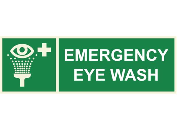 Emergency eye wash 300 x 100 mm - PET