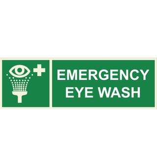 Emergency eye wash 300 x 100 mm - PET