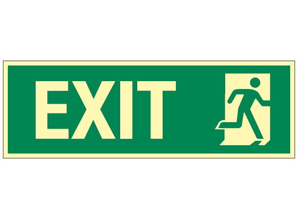 Exit righthand 150 x 450 mm - PET