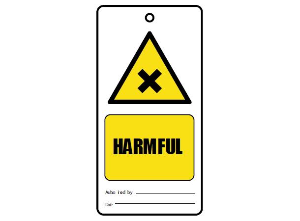 Harmful - Tags à 10 stk 75 x 150 mm - PVC