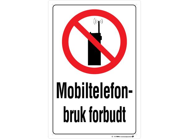 Mobiltelefonbruk forbudt 200 x 300 mm - A