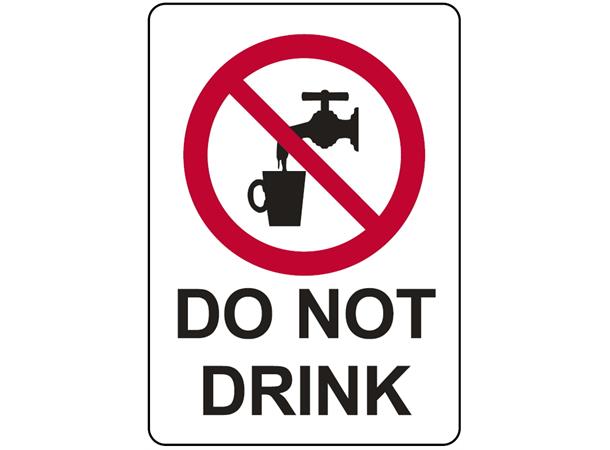 Do not drink 150 x 200 mm - VS