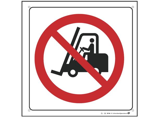 Forbudt for industrikjøretøy 200 x 200 mm - A