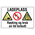 Ladeplass - R&#248;yking og bruk av ild forb 200 x 150 mm - VS