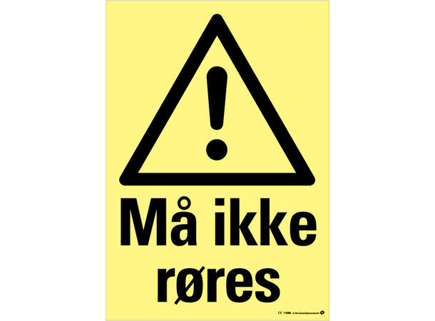 Må ikke røres 150 x 200 mm - Aluminium 