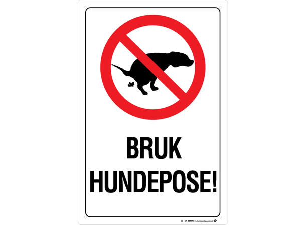 Bruk hundepose 200 x 300 mm - Aluminium 