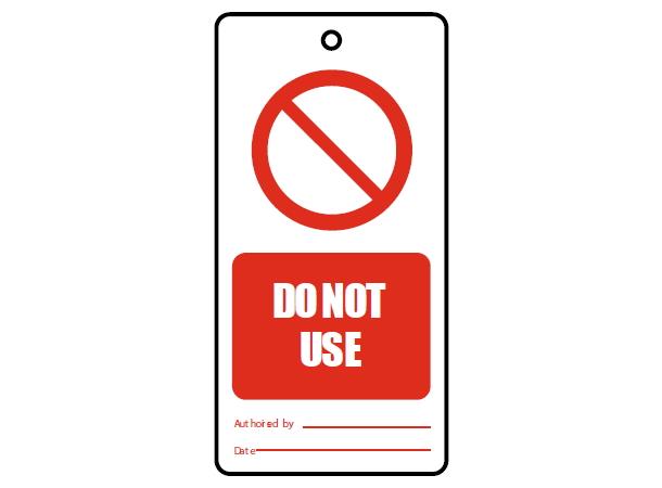 Do not use - Tags à 10 stk 75 x 150 mm - PVC