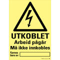 Utkoblet - Arbeid p&#229;g&#229;r 150 x 200 mm - PVC