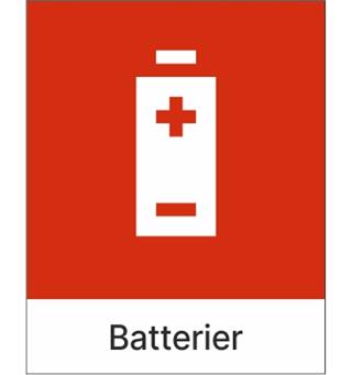 Batterier Flere størrelser