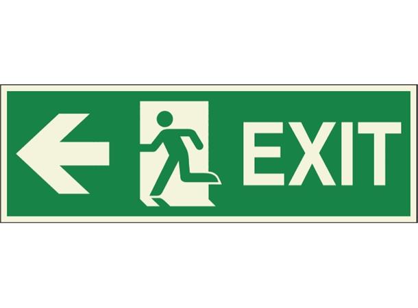 Exit to the left 150 x 450 mm - PET