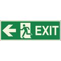 Exit to the left 150 x 450 mm - PET