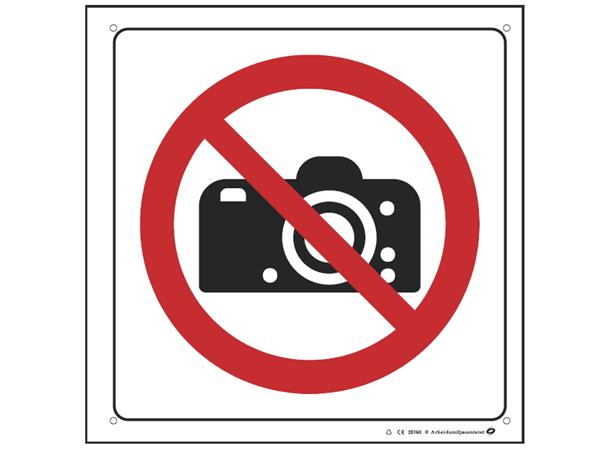 Fotografering forbudt 200 x 200 mm - A