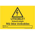 Utkoblet - Arbeid p&#229;g&#229;r 150 x 100 mm - PVC