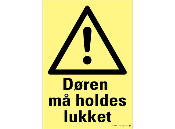 Døren må holdes lukket 150 x 200 mm - Aluminium 