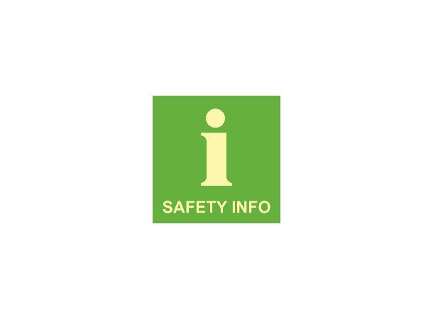 Fire and Safety information 150 x 150 mm - PET