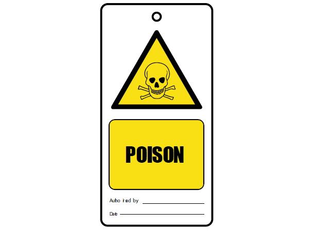 Poison - Tags à 10 stk 75 x 150 mm - PVC
