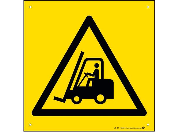 Se opp for trucker 200 x 200 mm - Aluminium 