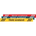 Hold avstand - 5 pk. Bl&#229; bakgrunn