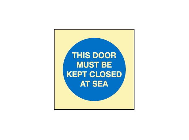 Door must be kept closed 150 x 150 mm - PET
