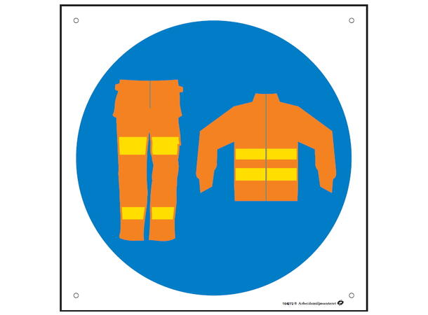 Synlighetsbekledning 200 x 200 mm - Aluminium 
