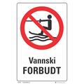 Vannski forbudt 200 x 300 mm - A