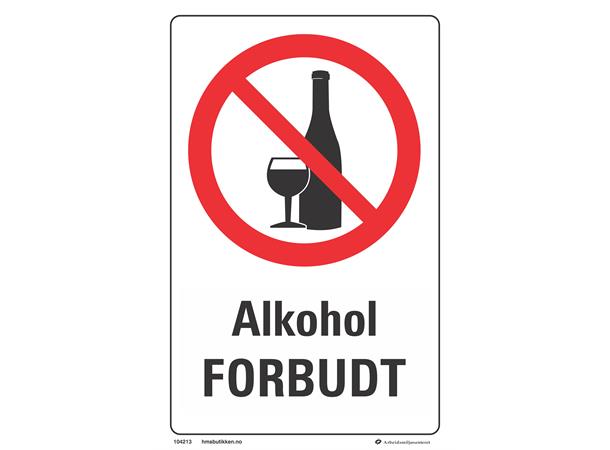Alkohol forbudt 200 x 300 mm - A