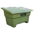 Sand- og strøkasse m/ tekst - 550 Liter Grønn