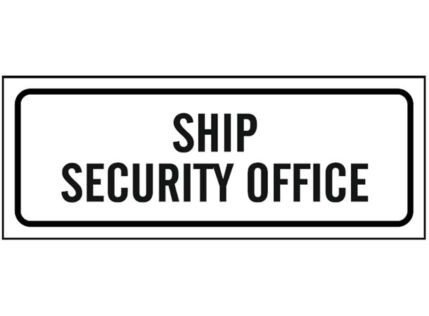 Ship security office 100 x 300 mm - PVC