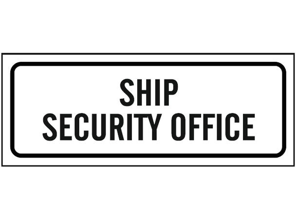Ship security office 300 x 100 mm - PVC