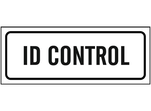 ID control 100 x 300 mm - PVC