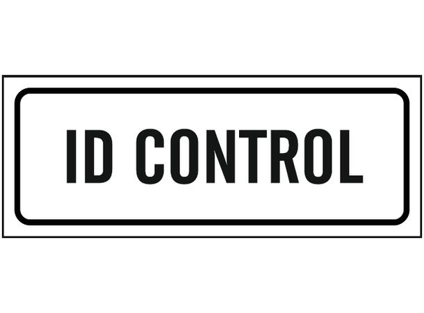 ID control 300 x 100 mm - PVC