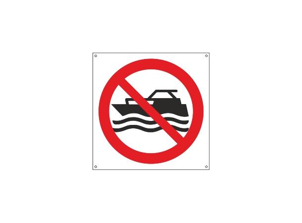 Motorisert båt forbudt 200 x 200 mm - A