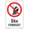 Sko forbudt 200 x 300 mm - A