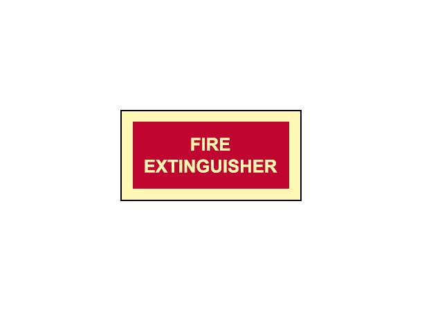 Supplementary text Fire extinguisher 75 x 150 mm - PET