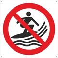 Surfebrett forbudt 200 x 200 mm - A