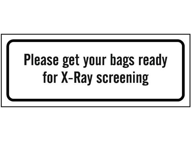 X-ray screening 100 x 300 mm - PVC