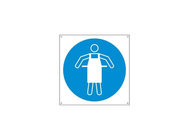 Beskyttelsesforkle 200 x 200 mm - Aluminium 