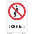 Ikke len 200 x 300 mm - Aluminium