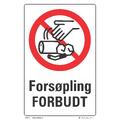 Ingen fors&#248;pling 200 x 300 mm - A