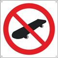 Skateboard forbudt 200 x 200 mm - A