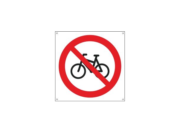 Sykkel forbudt 200 x 200 mm - A