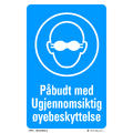 Ugjennomsiktig &#248;yebeskyttelse 200 x 300 mm - A