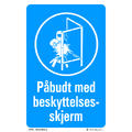 Beskyttelsesskjerm 200 x 300 mm - Aluminium