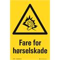 Fare for hørselskade 200 x 300 mm - A