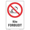 Kite forbudt 200 x 300 mm - A