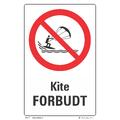 Kite forbudt 200 x 300 mm - Aluminium