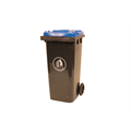 Avfallsbeholder m/Blått lokk Blå - 240 Liter