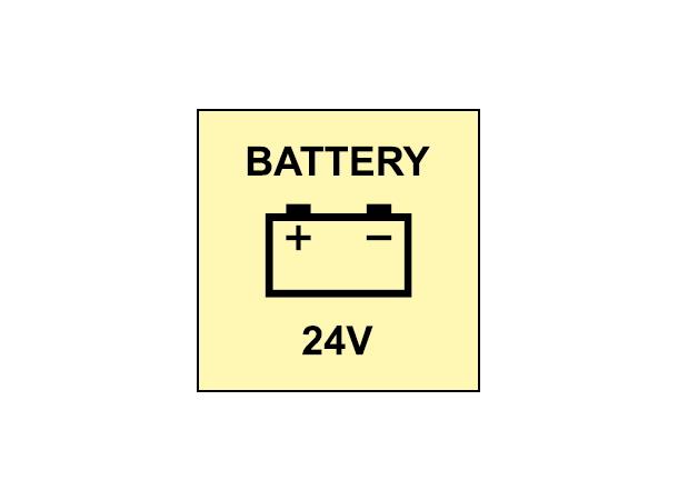 Battery 24V 150 x 150 mm - PET
