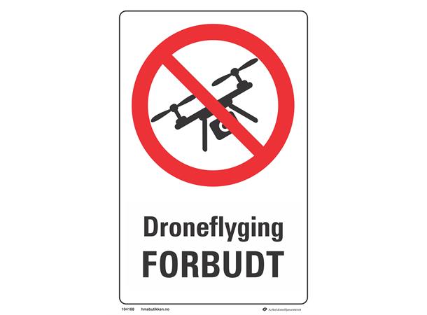 Droneflyging forbudt 200 x 300 mm - A